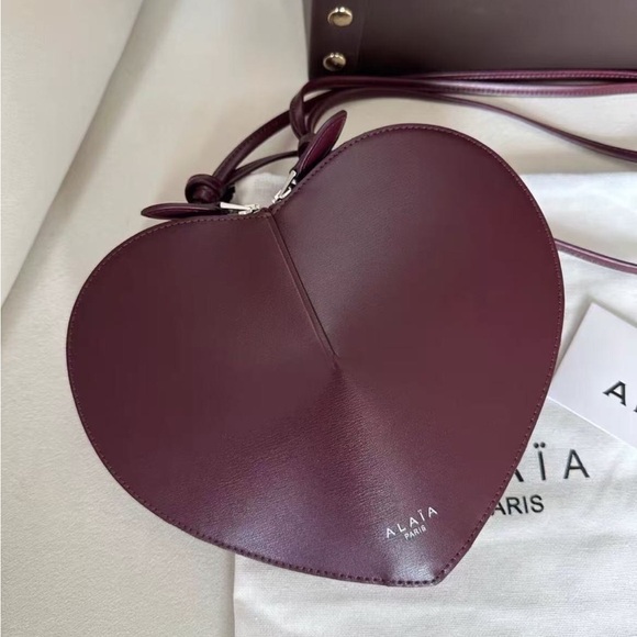 Alaia Handbags - ALAÏA Heart-Shaped Leather Crossbody Bag